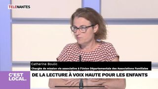 Catherine (Udaf44) interviewé sur Télénantes pour présenter Lire et faire lire